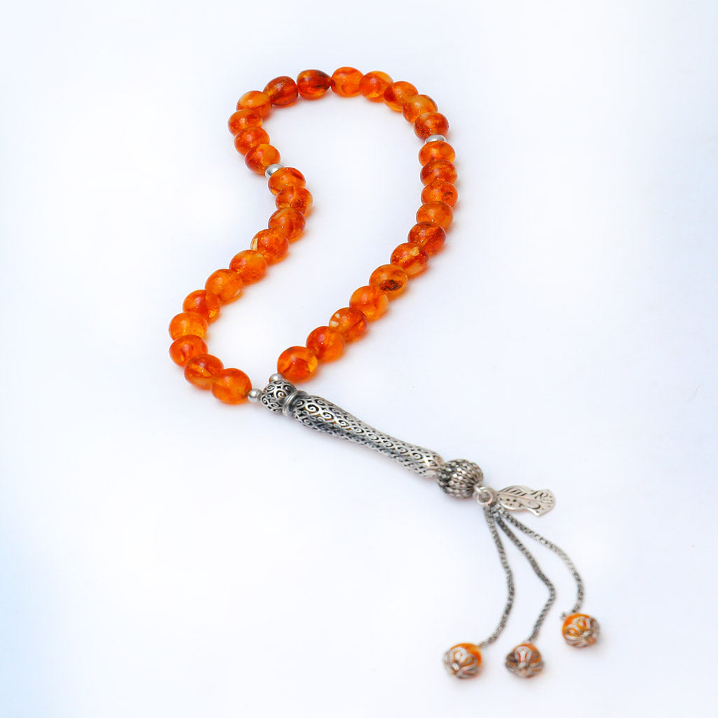 33 Beads Kaherman & Silver Rosary - RTCS002